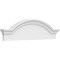 Ekena Millwork Segment Arch W/ Flankers Smooth Architectural Grade PVC Pediment, 36"W x 10"H x 2-1/2"P PEDPS036X100SGF00 - alternate 1